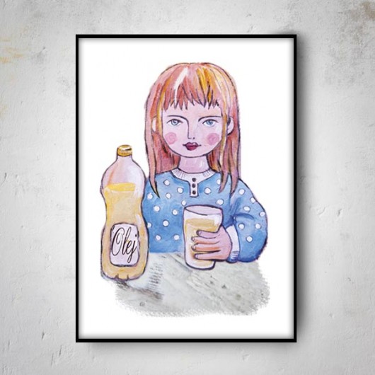 Olej do głowy Plakat 30x40 mucca by mua