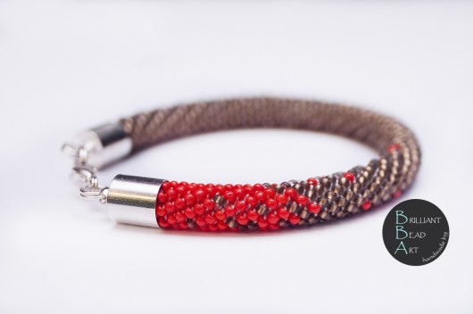 Beadingowa bransoletka - Black Diamond BBA