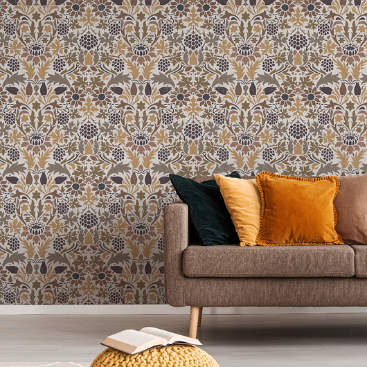 tapety i naklejki ścienne Powtarzalny szablon malarski / WILLIAM MORRIS FLORAL