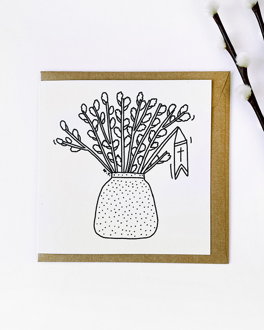 kartki wielkanocne Kartka z baziami