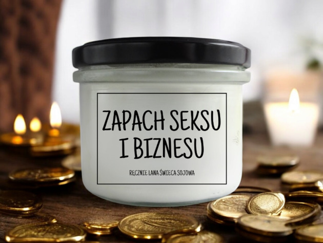 świece zapachowe Świeca sojowa ZAPACH SEKSU I BIZNESU 235 ml Mikuno