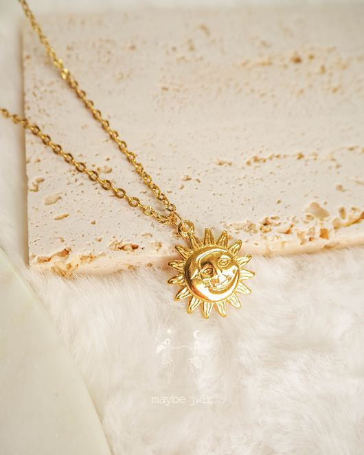 złote naszyjniki Naszyjnik Shiny Sun Bold