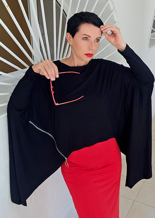 tuniki damskie New Tunika Geometric Zamek