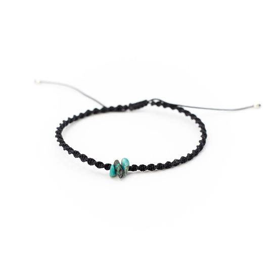 bransoletki na sznurku Bransoletka amulet z chryzokolą - kobieca energia