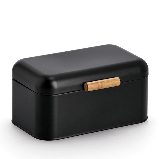 pojemniki kuchenne Chlebak metalowy 30,5x20,5x15,2 cm ZEPHIR czarny