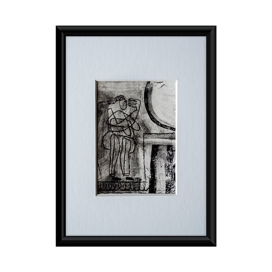 grafiki i ilustracje Oryginał - Grafika w oprawie passe-partout 13x18 cm