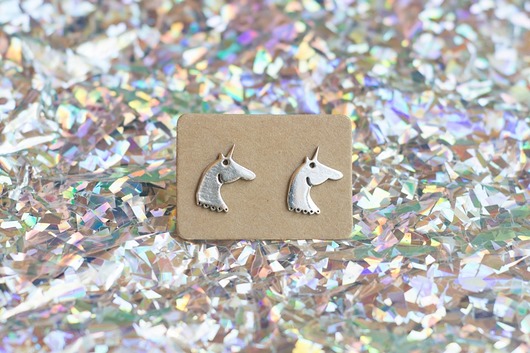 unicorn earrings MONT ONZE