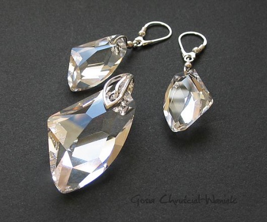Komplet kryształ Swarovski na zamówienie Gosia Chruściel-Waniek