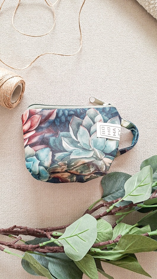 kosmetyczki MALEŃSTWO kosmetyczka Bohomazy Succulent Set - handmade