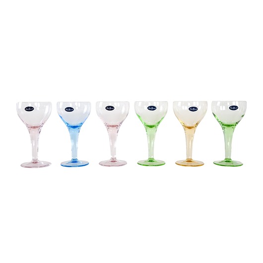 miski i misy Komplet pucharków do deserów, włoski design, lata 70,  L Bormioli