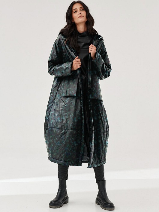 kurtki damskie Kurtka OVERSIZE nadruk autorski - 36