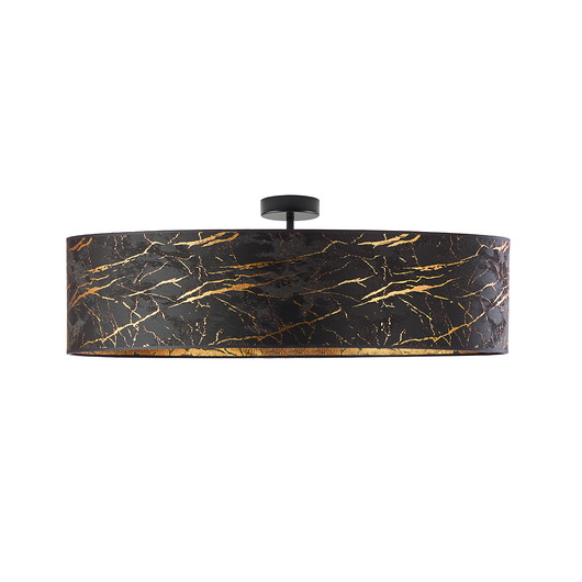 plafony Elegancka Lampa Sufitowa GRENADA MARMUR fi - 80 cm z Kloszem Marmurkowym