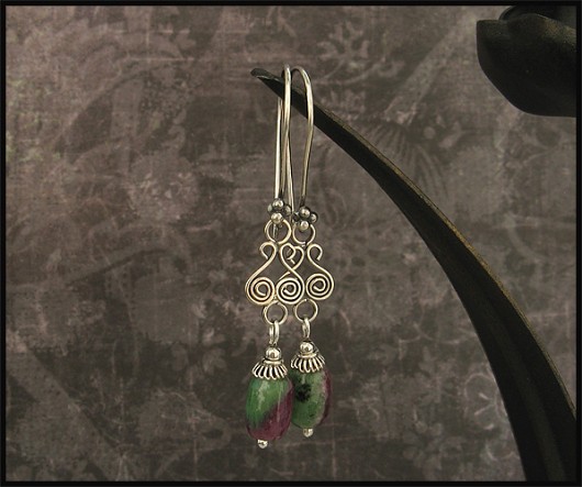 LUXURY- Zoizyt Rubinowy w Srebrze Bali Little Dreamer
