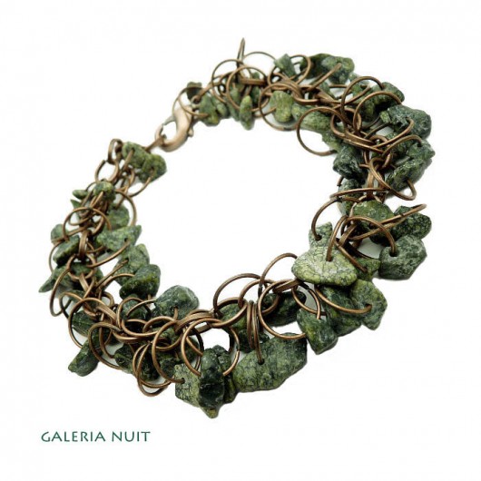 bransoletka kaskada - serpentynit galeria nuit