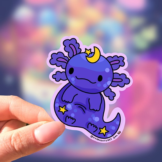 naklejki i wlepy Naklejka Galaktyczny Axolotl