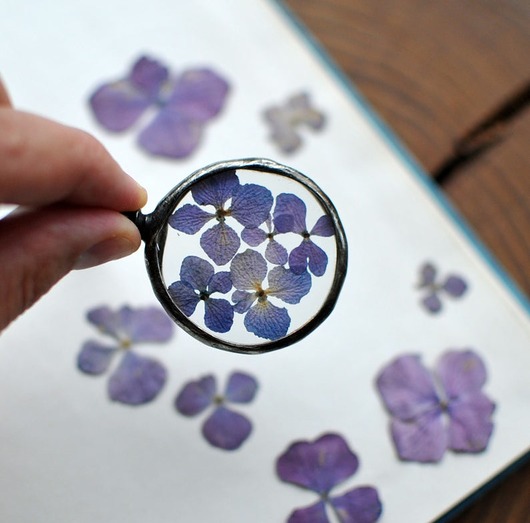 wisiory Naszyjnik Hortensja