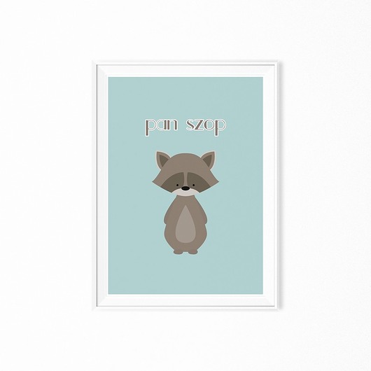Plakat pan szop 50x70 cm myscandi