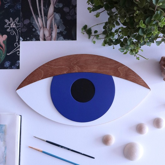 Ozdoby na ścianę Oko 3D Tuareg orzechowa powieka