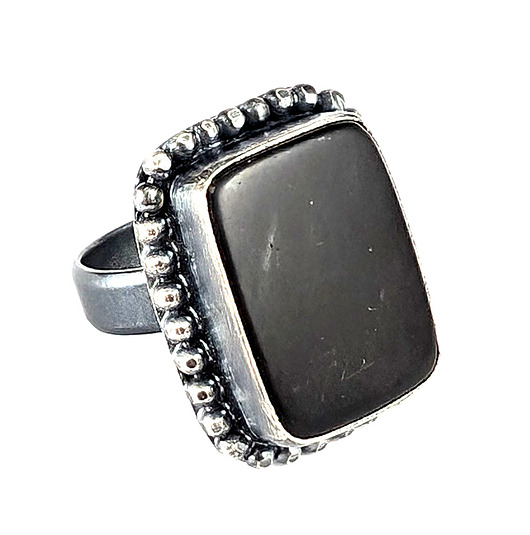 pierścionki srebrne Pierścionek Szungit