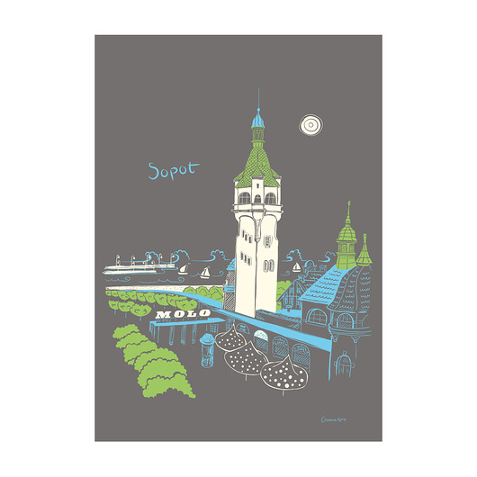 plakaty Plakat A4 Sopot Latarnia Morska