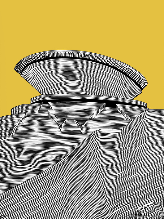 plakaty Spodek z musztardowym niebem/ Katowice / Grafika