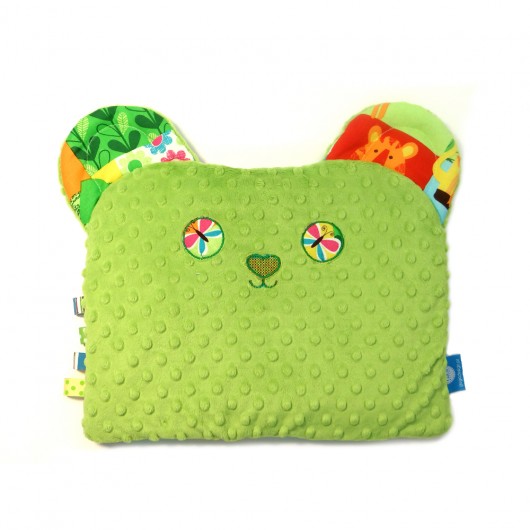 Poduszka SLEEPY BEAR zwierzątka/zielony GuGa DESIGN