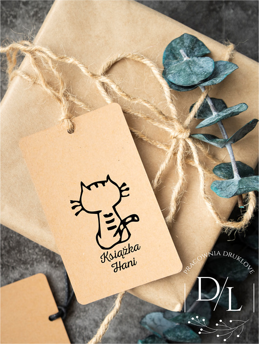 stemple Stempel Ex Libris Exlibris personalizowany Kot 13 Foch