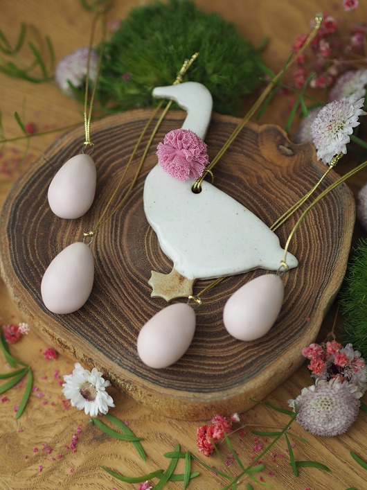 ozdoby wielkanocne Zawieszki/ dekoracje wielkanocne / jajka / gąska