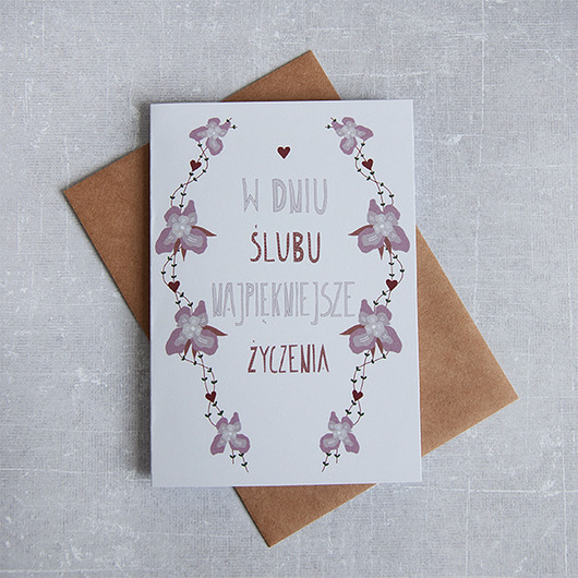 Kartka ślubna Gosia Sendlewska