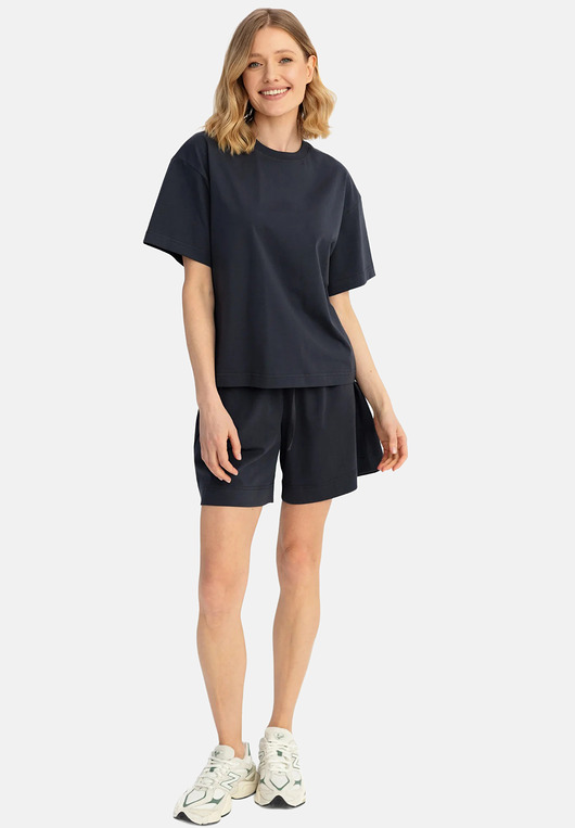 t-shirt damskie Bluzka Joy Zgaszony Granat
