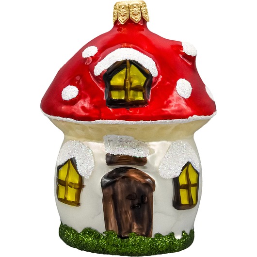 bombki Bombka choinkowa szklana: Grzybkowy domek