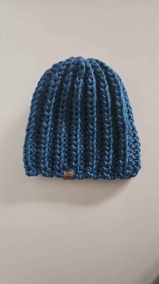 czapki damskie Turkusowa Czapka wełniana