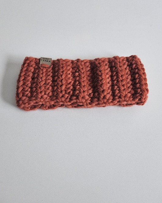 opaski do włosów Pomarańczowa Opaska wełniana