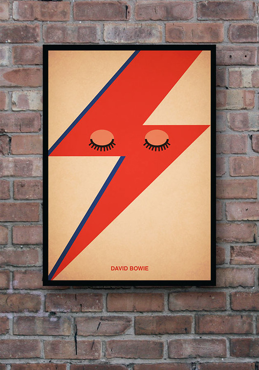David Bowie - plakat A2 minimalmill