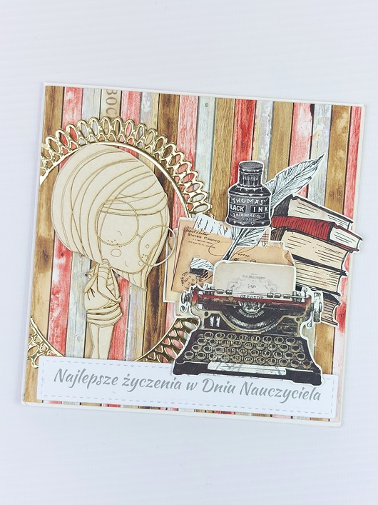 kartki scrapbooking Kartka dla Nauczyciela I