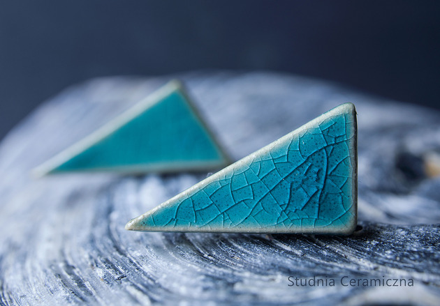 kolczyki ceramiczne Kolczyki ceramiczne trójkątne