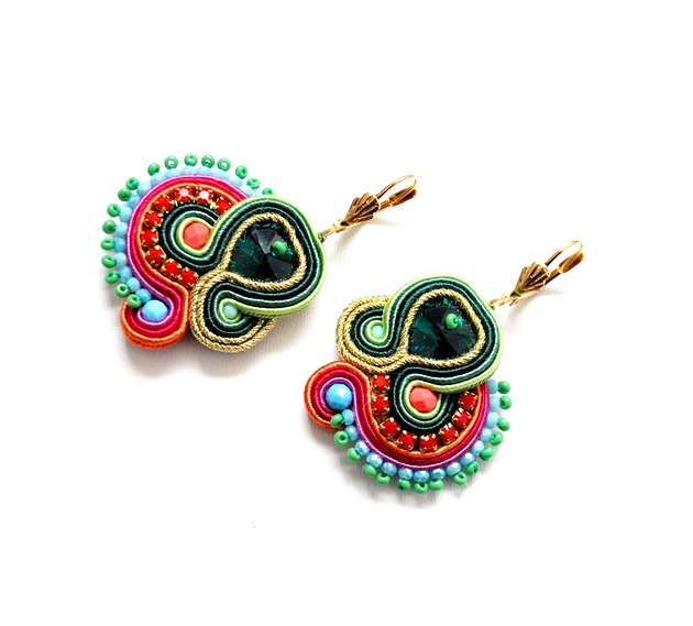 kolczyki soutache Sutaszowe kolczyki BAIONA