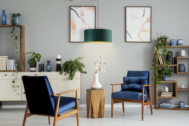 lampy wiszące Żyrandol do salonu typu pają WAIKIKI GOLD W1