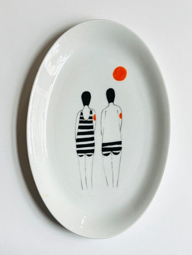 Ozdoby na ścianę Talerz o miłości Ludzie którzy kochają słońce