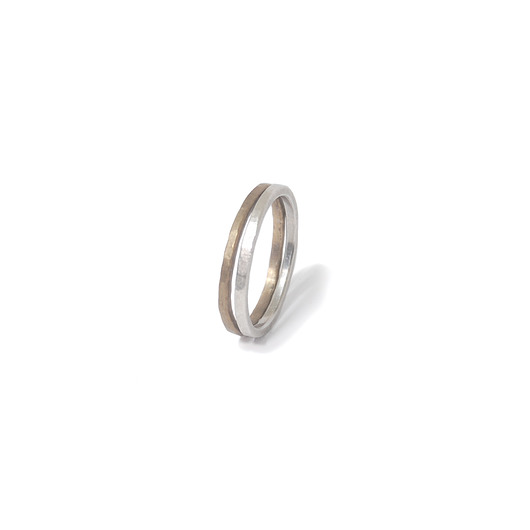 BITY double / silver and brass ring Filimoniuk