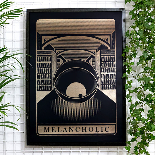 plakaty Złoty plakat Melancholic Sitodruk