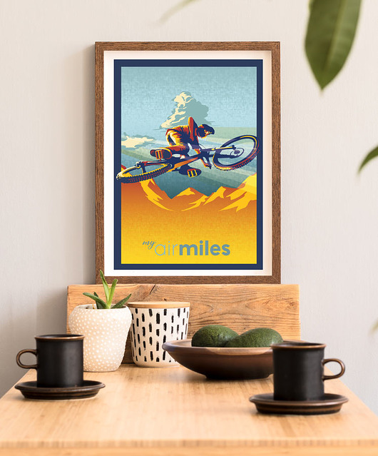 plakaty My Air Miles - plakat rowerowy A3