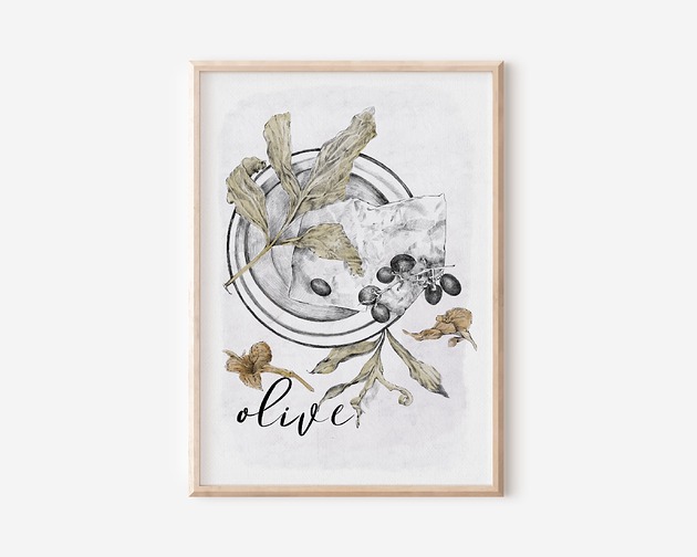 plakaty Plakat botaniczny - Oliwki