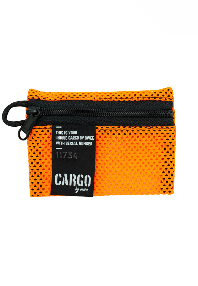 portfele damskie Portfel XSMALL Mesh NEON ORANGE