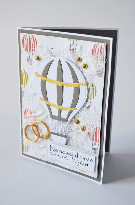 kartki scrapbooking Kartka Ślubna : Na nowej drodze życia