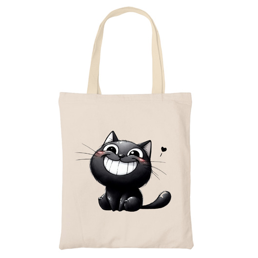 torby na ramię Torba z kotem czarny kot kocia mama kociara
