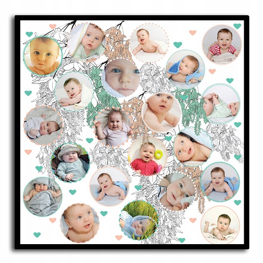 plakaty Plakat kolaż z japońskimi motywami i twoimi zdjęciami