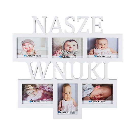 ramki na zdjęcia Multirama ramka na zdjęcia z napisem Nasze Wnuki 6 zdjęć dzień Babci