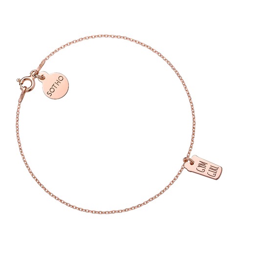 bransoletki srebrne Bransoletka z różowego złota shaker GYM GIRL