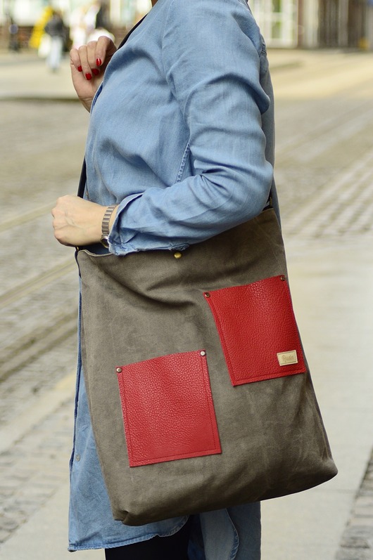 Shopper Brown&Red MAY